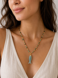 Collier Poisson,  Perles Bohèmes