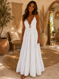 Robe Longue LISA Soleil – Blanche