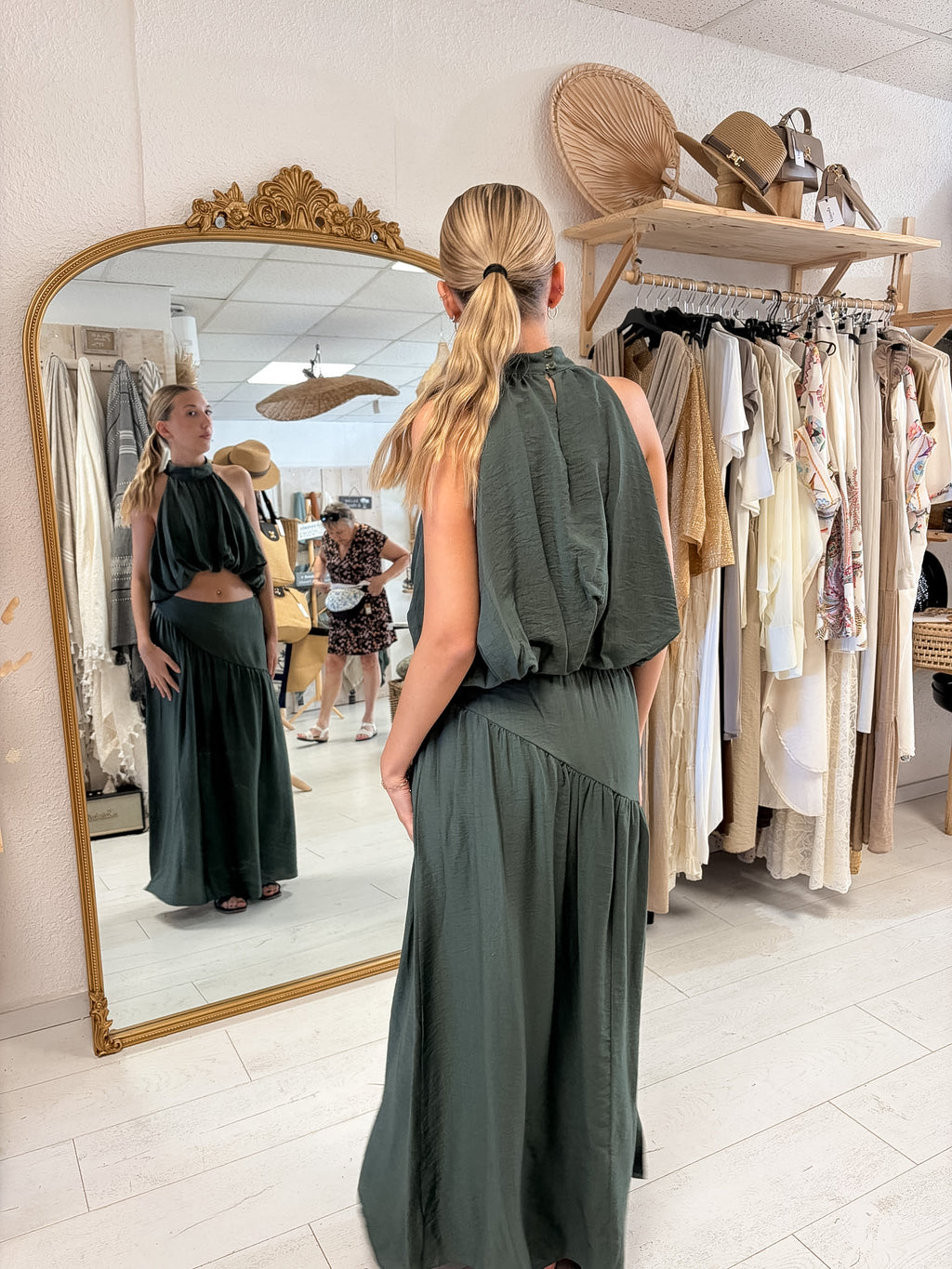 Ensemble vert sapin Bohème Chic
