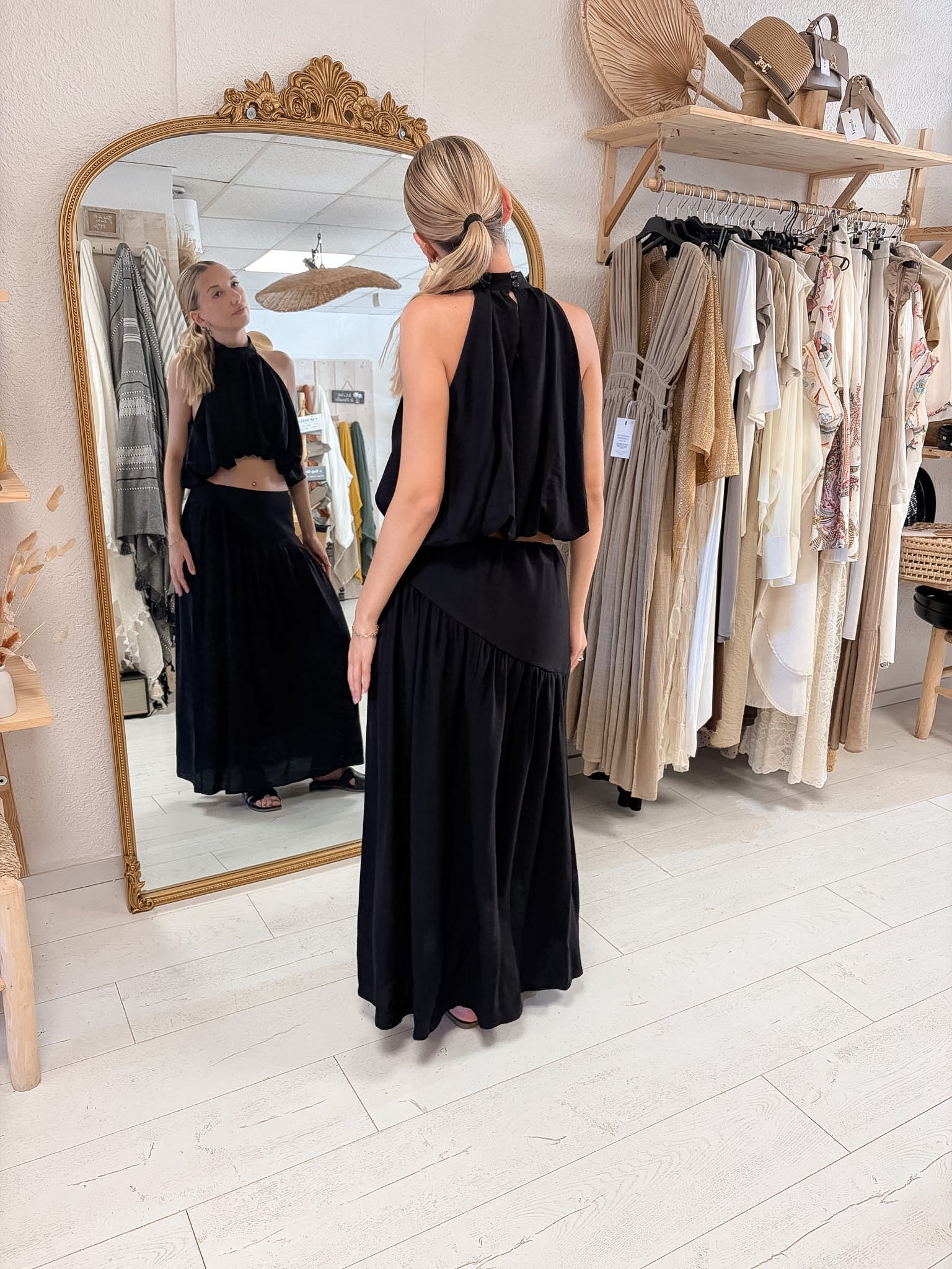Ensemble noir Bohème Chic