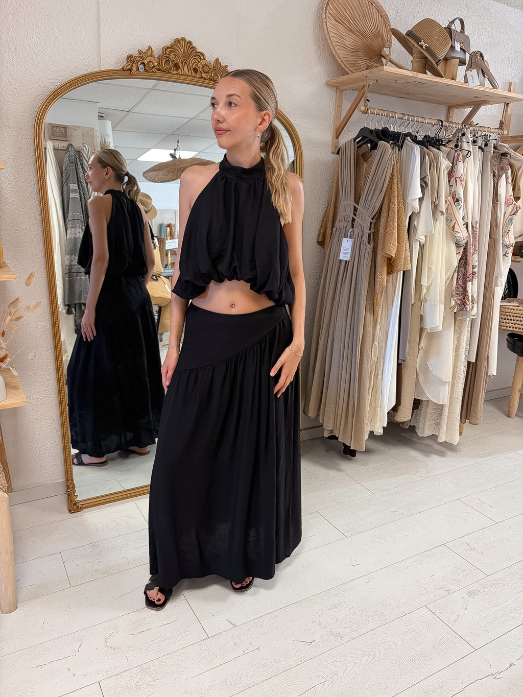 Ensemble noir Bohème Chic