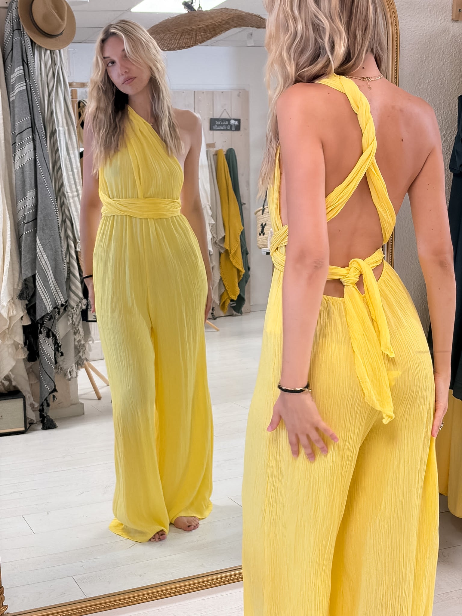 Combinaison  ROMY jaune lumineux - Multiposition