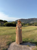 Robe Zoé beige sable