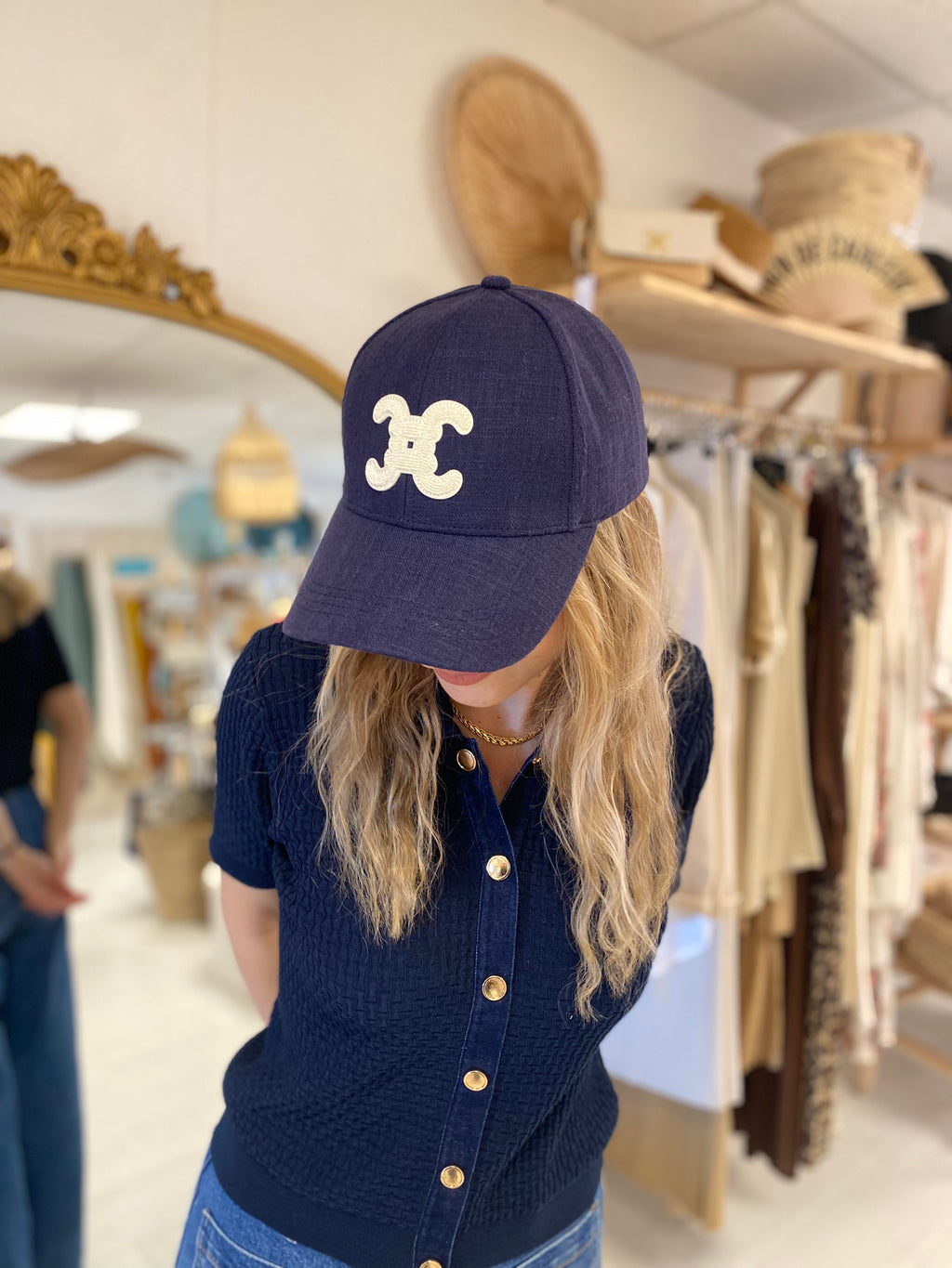 Casquette C bleu marine