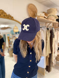 Casquette C bleu marine