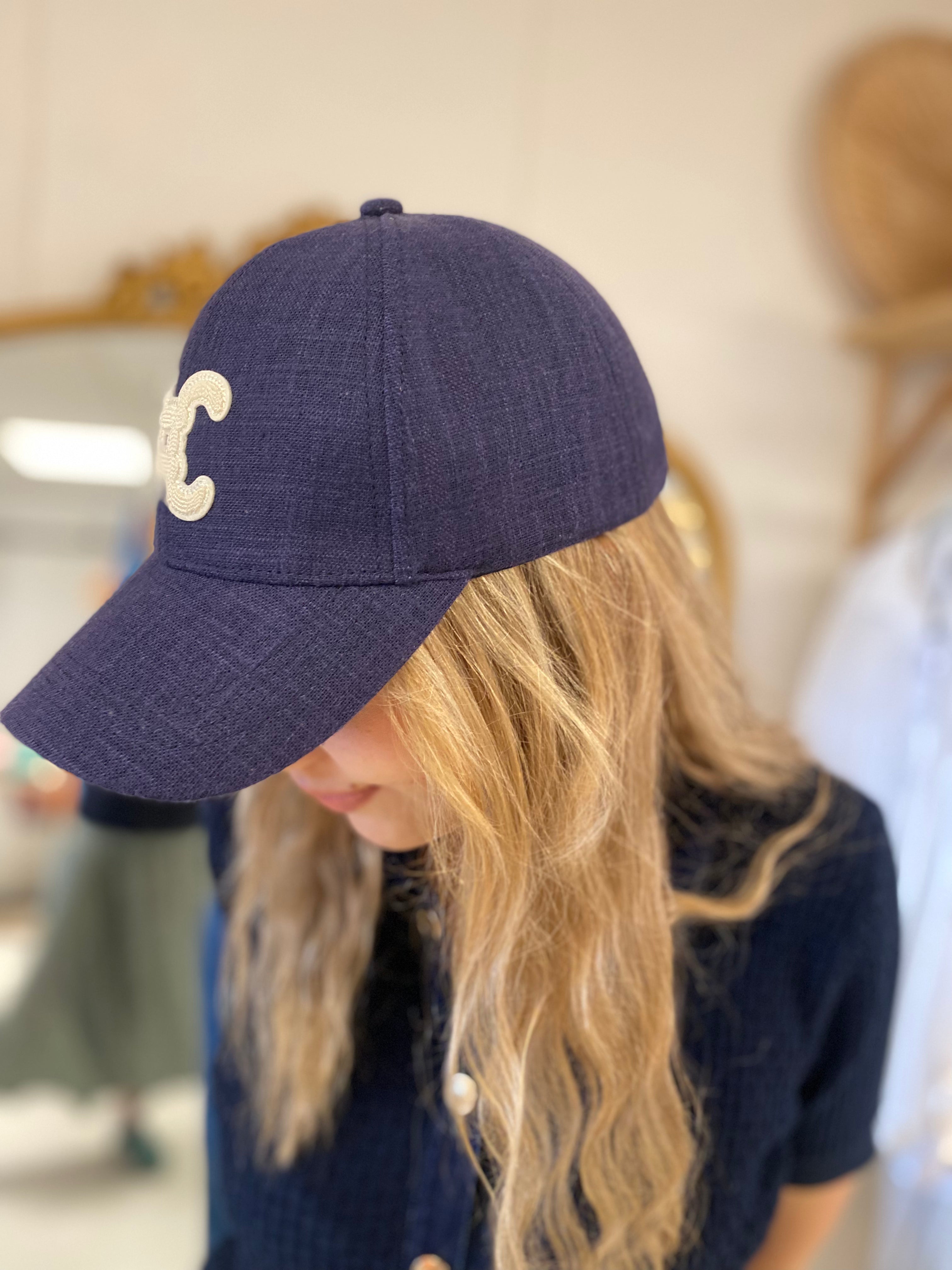 Casquette C bleu marine