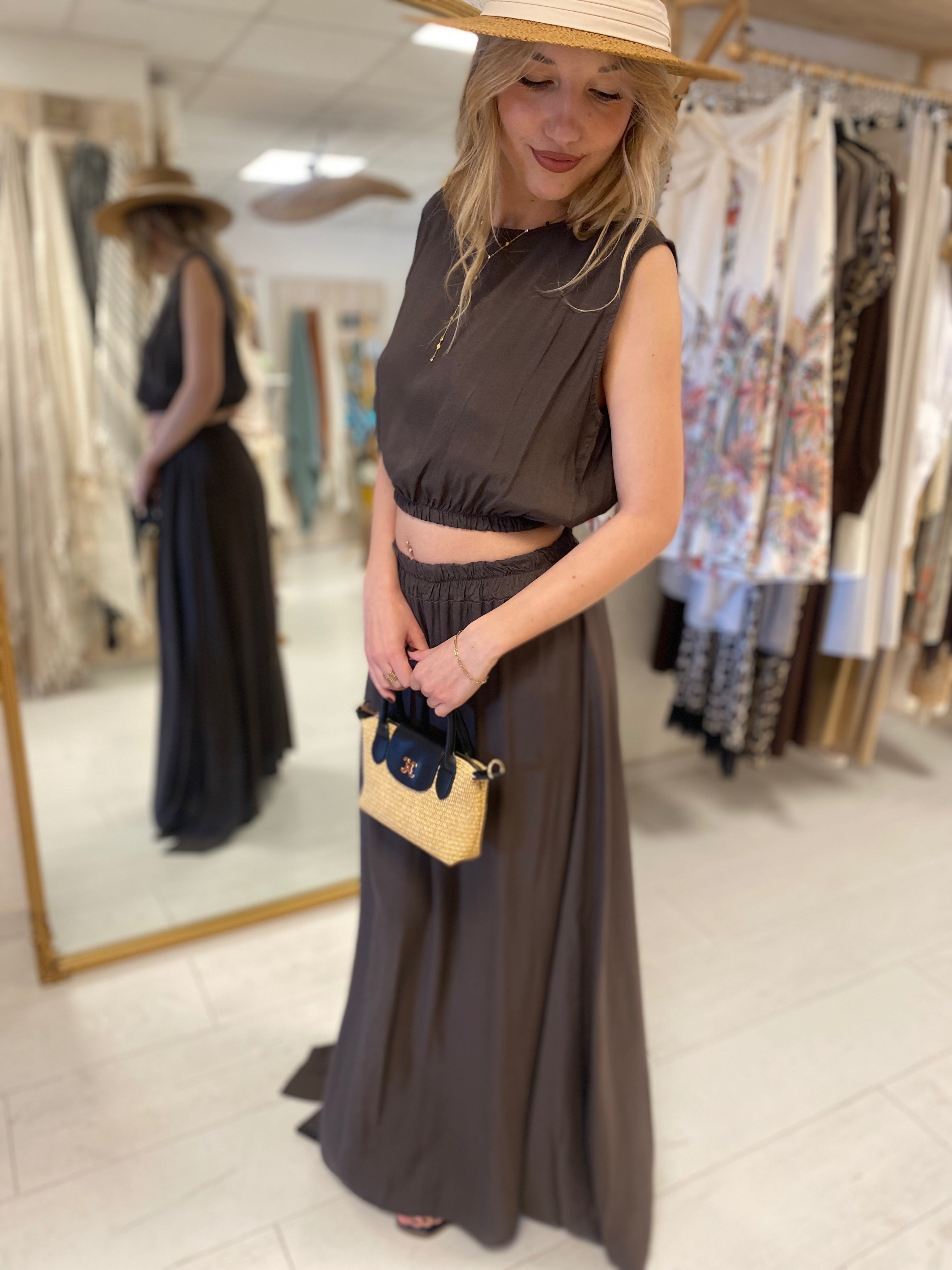 Ensemble élégance Bohème chic Chocolat