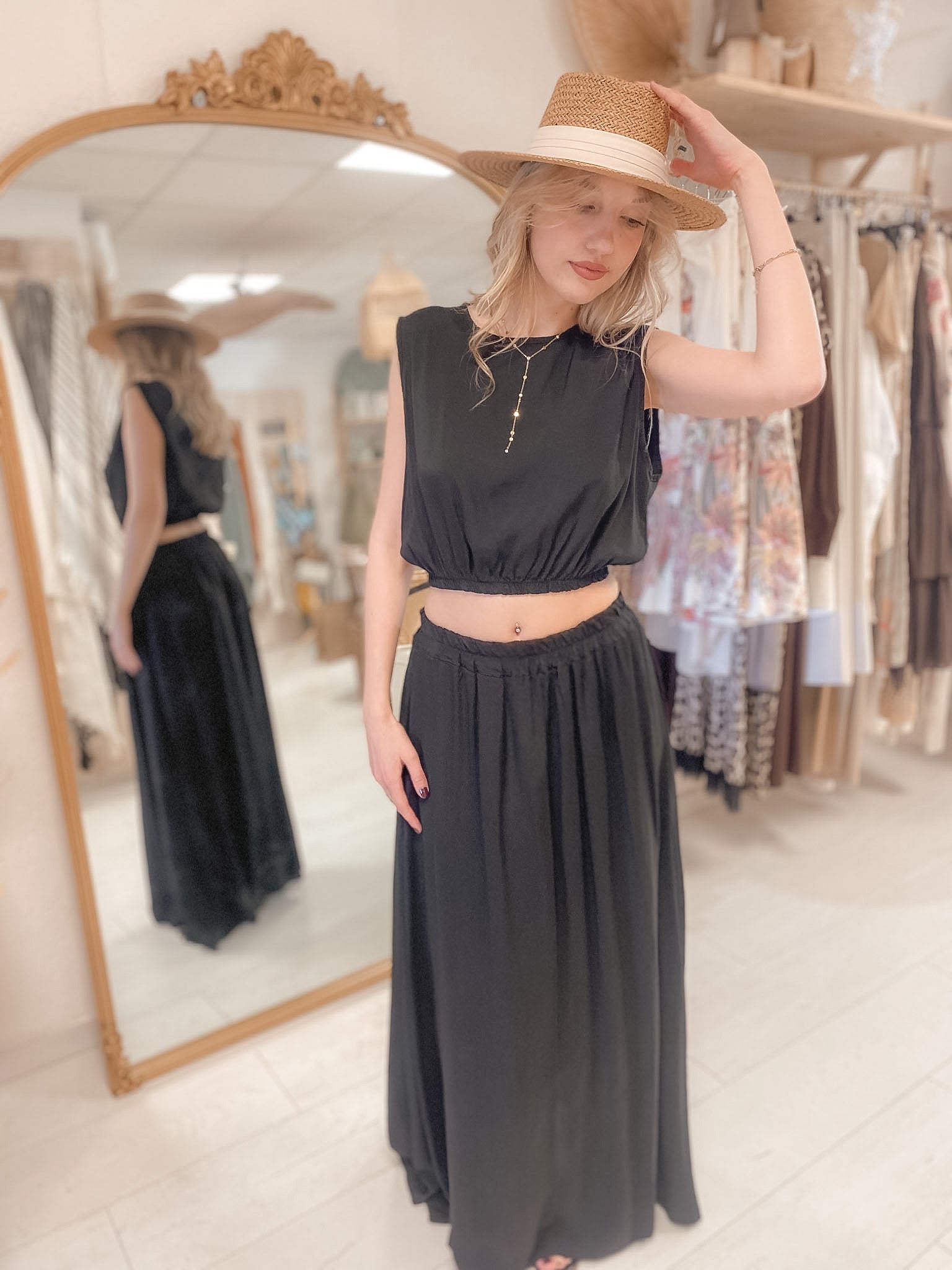 Ensemble élégance Bohème chic Chocolat