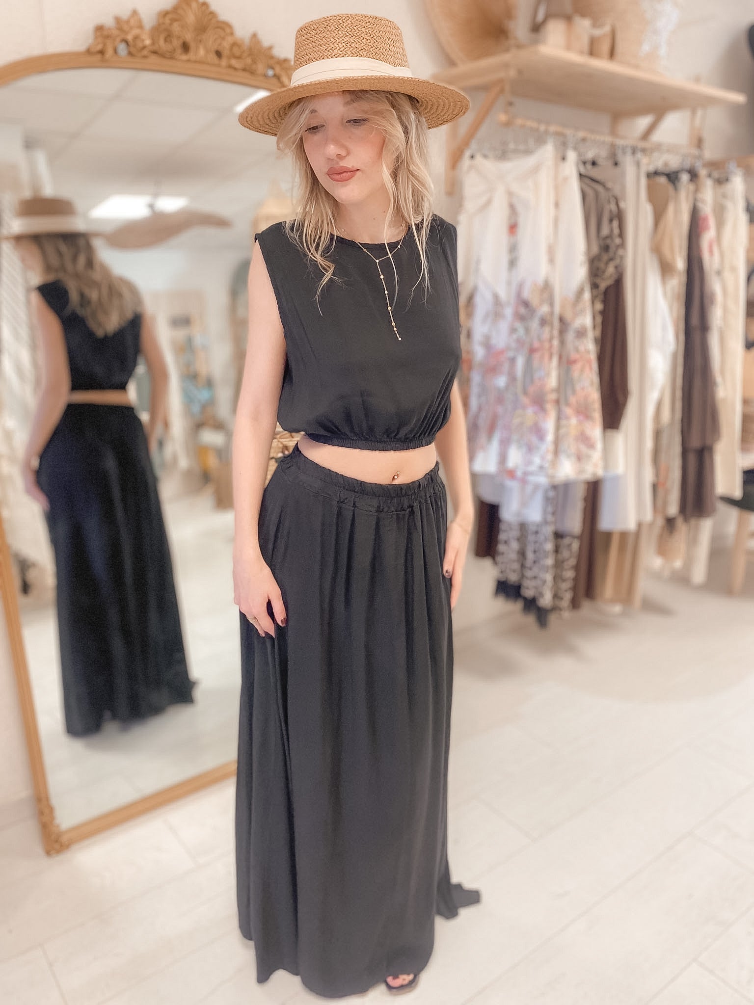 Ensemble élégance Bohème chic Chocolat