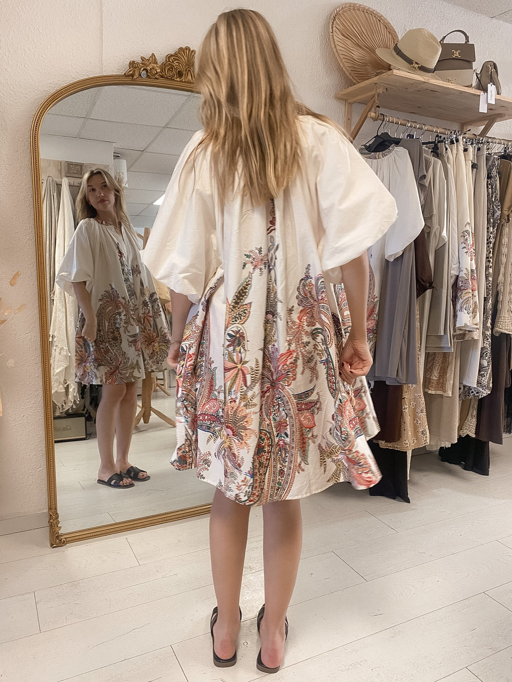 Robe courte bohème imprimée GOA