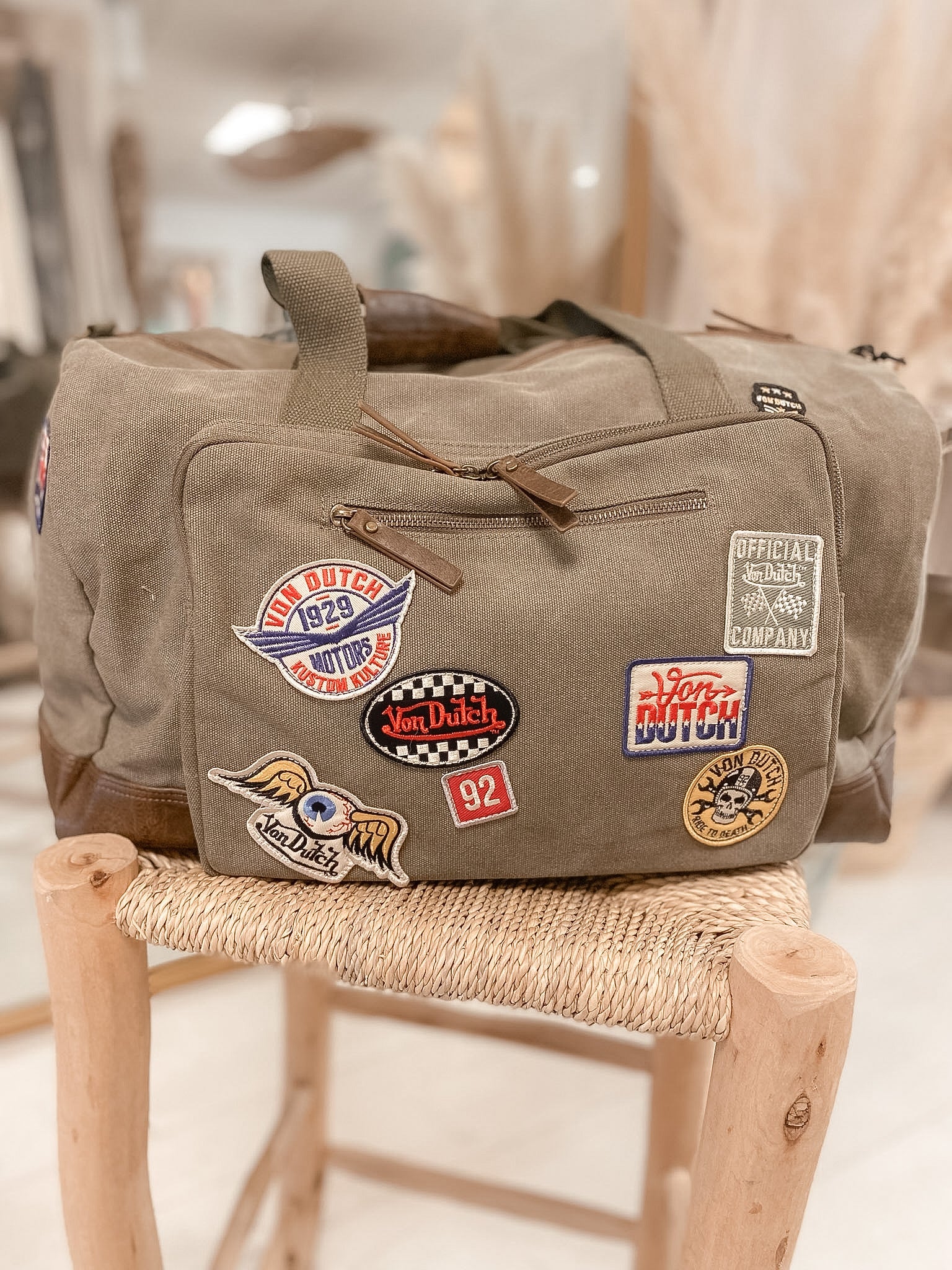Sac voyage kaki