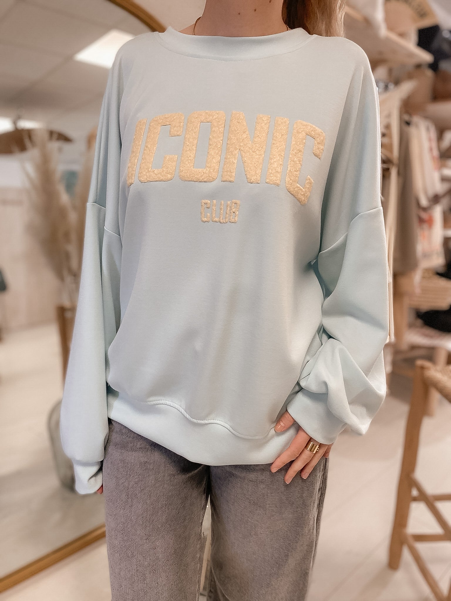 Sweat Iconic bleu