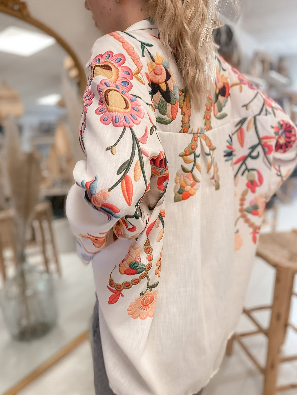 Chemise Oversize brodée
