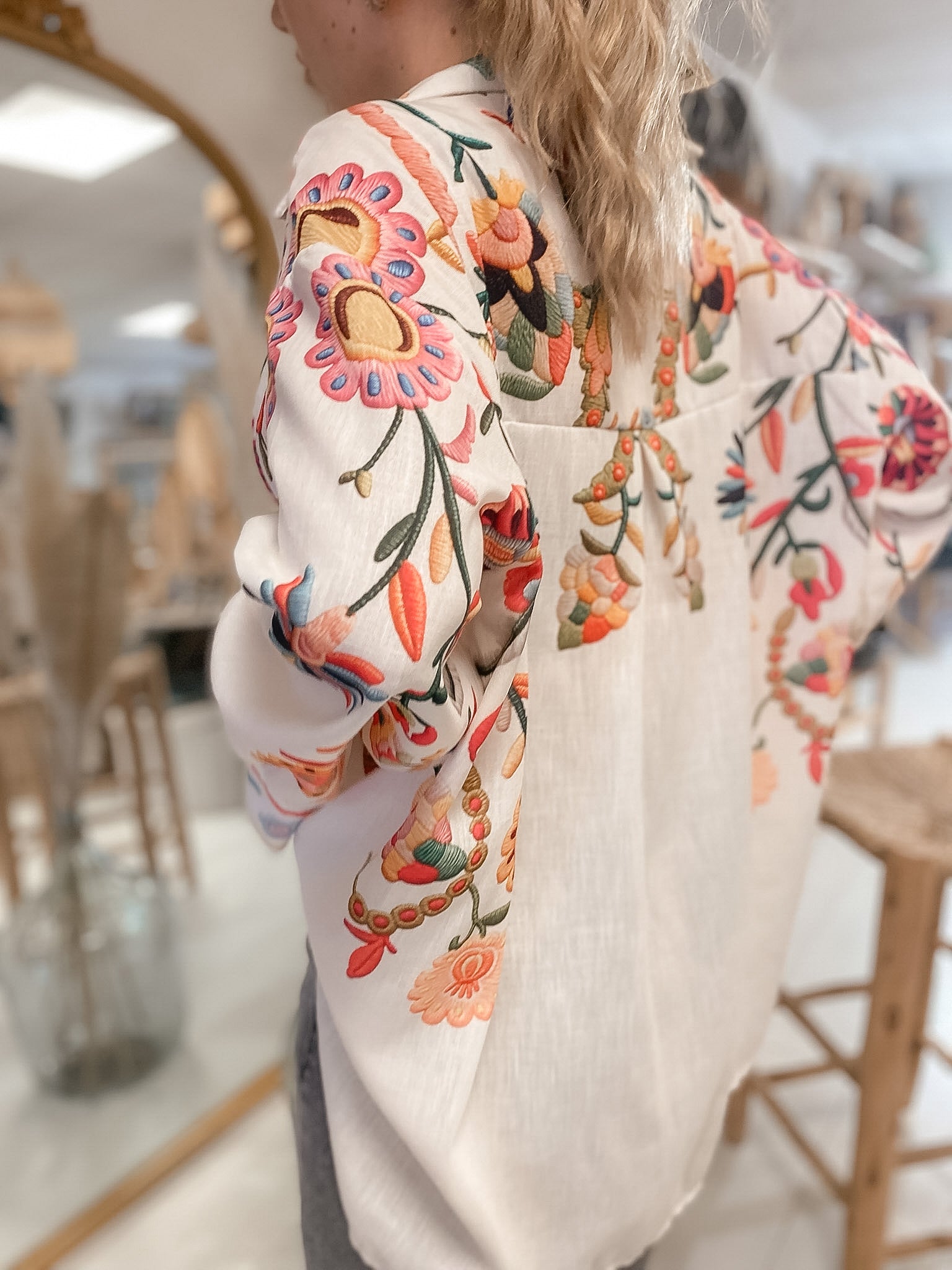 Chemise Oversize brodée
